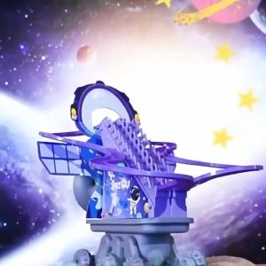 Đồ chơi cậu trượt vũ trụ người du hang không gian cầu trượt cầu trượt đôi có Đèn và Nhạc vui nhộn.