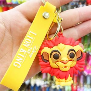 Anime Cartoon Disney Keychain Mickey Mouse Minnie Figure Keychains Donald Duck Piglet Key Chain Model Kids Toys Children Gift