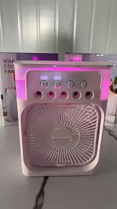 3-in-1 Air Cooler Fan LED USB Portable Handheld Humidifier Air Purifier Mist Cooling Function