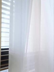 Gagaku | Light Transmitting Private Blinds Shade White Curtain