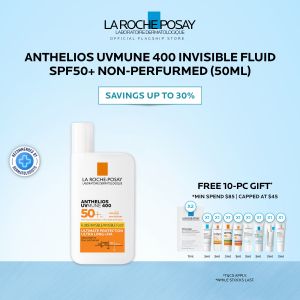 La Roche-Posay Anthelios UVMUNE 400 Invisible Fluid SPF50+ - Sunscreen for Normal to Sensitive Skin (15ml/ 50ml)