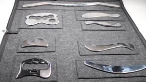 8Pcs Stainless Steel Gua Sha Scraping Massage Tool Set IASTM Tool Set Great Soft Tissue Mobilization Tool Physical Therapy