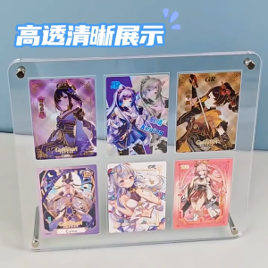 กรอบรูปอะคริลิค กรอบรูปใส กรอบอคริลิค ใส 1/4/6/9/12ช่อง แฟชั่น สามารถวางรูปถ่ายหรือการ์ด