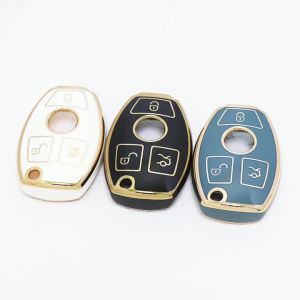 3 Buttons TPU Shell Fob Car Smart Key Case Cover for Mercedes Benz A B C E GL S GLA GLK CLS Class AMG W204 W205 W212 W463 W176