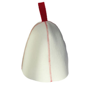 1pc 23x35cm Wool Felt Sauna Hat Hair Head Protection Anti Heat Spa Sauna Hat Cleaning Cap Keep Warm Sauna Hat Bathroom Parts