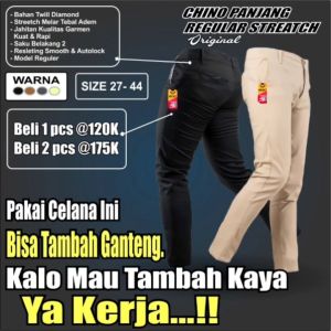 CELANA CHINO PANJANG PRIA PREMIUM CHINOS REGULAR STANDAR COWOK SKINNY POLOS COWOK STREACH MELAR