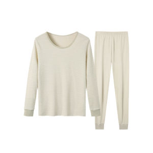 Coco Smart | ชุดชั้นในผ้าฝ้ายสีธรรมชาติสำหรับผู้หญิง ชุดชั้นในฤดูใบไม้ร่วง ชุดชั้นในผู้หญิง ชุดชั้นในผ้าฝ้ายผสมขนสัตว์ ชุดชั้นในผู้หญิง