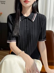 BALANYANG | Áo Thun Len Sọc Phong Cách Hàn Quốc