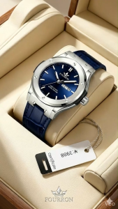 Đồng Hồ Nam fourron F736  - Thiết Kế Bezel Đính Vít Mạnh Mẽ Kính Khoáng Cường Lực Lịch Kép Thông Minh