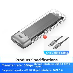 ORICO | NVMe SSD Reader Dual-Protocol M.2 External Enclosure