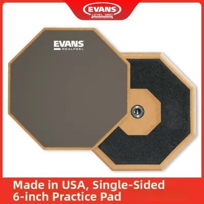 Evans Real Feel Practice Pad Double Sided Snare Drum Mute Drum Mat Single Side Double Surface Sound Reduction Drum Pad