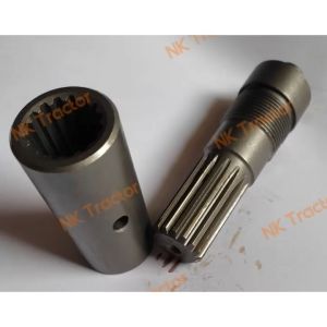 (รุ่น มีเกลียว) คูโบต้า MU4902 / M5000 / M6040 ปลอก+แกน ตัดต่อ เดือยหมู-หน้า (Kubota) ชุดตัดต่อเดือยหมู เฟืองตัดต่อ แกนเพลา แกนตัดต่อ เฟืองเดือยหมู