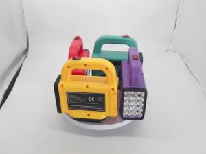 150W Power Inverter with LED Work Light DC 18-21V To AC 220V Portable Power Station Battery Inverter for Camping Emergency Use