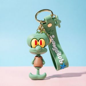 2026 New SpongeBob SquarePants Keychain Cartoon Figure Mr. Krabs Backpack Pendant Car Decor Accessories Gift For Christmas