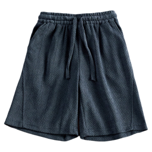 ZHUOCAN | American Stylish Herringbone Casual Loose Mid-Length Pants