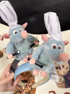 🔥 Cute Cooking Mouse King Hair Hoop Plush Mouse Capybara Headband Wash Hair Hairpin for Female Chef God Mouse Hairpin