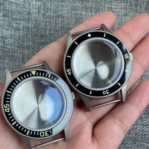 Vỏ Đồng Hồ Lặn 50 FATHOMS MOD Kính Sapphire Hình Vòm 20BAR Chống Nước Cho NH34 NH35 NH36 NH38 NH70 NH72 ETA2824 PT5000 SW200 Thép Không Gỉ Phun Cát