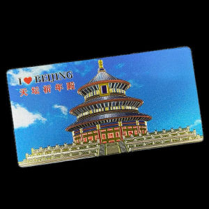 Beijing Tourism Souvenir Creative Cultural Metal Fridge Magnet Great Wall Tiananmen Square Gift Alloy Palace Style Contemporary Design
