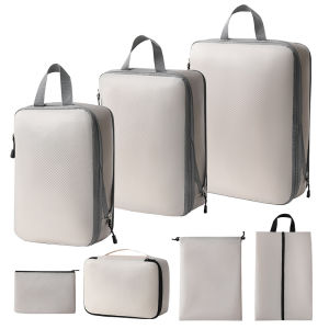 Travel Compression Storage Bag Set of Seven Digital Toiletry Cosmetic Organizer Bag Household Storage Tools by Other