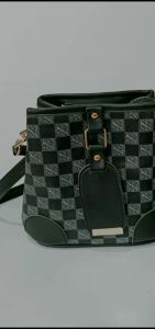 Bucket Bag Argyle Pattern bag Tas Selempang Wanita Motif Kotak Kotak