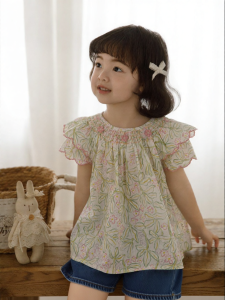 YOEHYAUL | Áo Blouse Voan Hoa Mỏng Thoáng Mát
