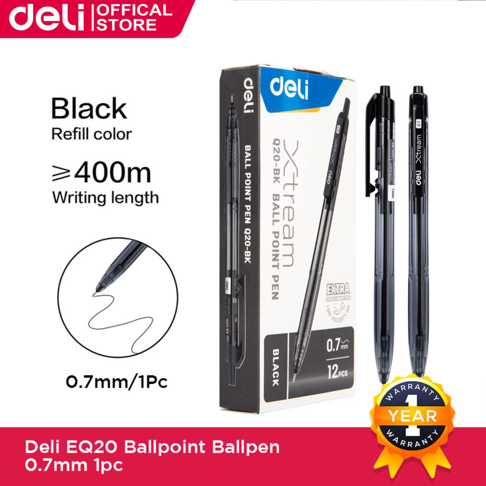Deli 12Pcs Ballpoint Pen Set: Aesthetic & Practical for School