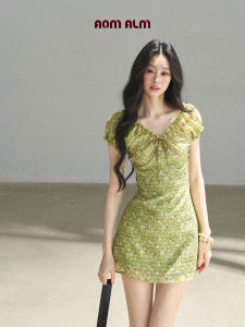 SHAOYEYAN | Breathable Sheer Summer Dress V-Neck Puffy Short