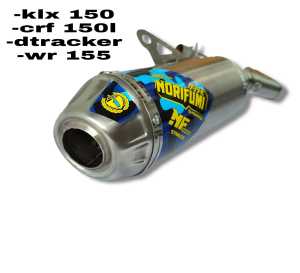 knalpot norifumi rocket 4 nf for crf 150l klx dtracker yamaha wr 155 murah suara ngebas bulat