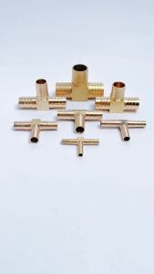 Tê Đuôi Chuột  Tê Ba Đầu Nối Ống Mềm Đuôi Chuột Phi 6 8 10 12 14 16 18 20mm - Đồng Thau