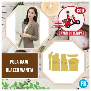 【COD】Pola Blazer Wanita Dewasa | Pola Baju Wanita Lengkap | Pola Instan | Pola Jiplak | Pola Jahitan Lengkap Firdaus Busana