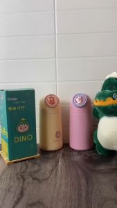 Botol Kaca Dino Pakai Box Botol Minum Anak Botol Kaca Lucu