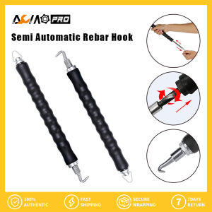 AumoPro Rebar Hook Rebar Tie Wire Twister Concrete Metal Wire Twisting Twisting Tool Rubber Handle Semi-automatic Rebar Hooks Rebar Tying Hooks Wire Fastening Tools Wire Fastening Tensioners Site Wire Tying Hooks