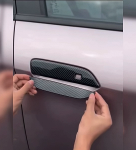 [READY STOCK]Proton e.MAS 5 Door Handle Bowl Cover Carbon Piano Black Decorative Panel Anti-scratch Protect Cover Proton emas5 Accessories