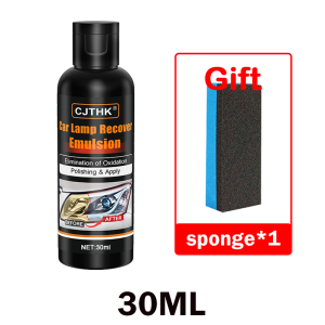 Car Headlight Restoration Polishing Kit High-Efficiency Headlamp Scratch Remover Paste Remove Oxidation Yellowing Polish Liquid