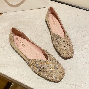 MIFEI | Giày Nữ Đế Bằng Đầu Vuông Xỏ Ngón