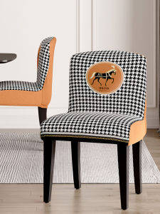 2025 New Simple Home Use Backless Chair Cover Full Wrap Solid Color Wooden Chair Cushion Nordic Style Dining Table Seat Cover