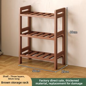 Multi-tier Bamboo Rack Storage Shelf