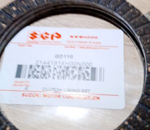CLUTCH LINING SET SUZUKI GD110 SMASH SHOGUN 21441B15H00N000 JAPAN GENUINE PARTS SGP GB1