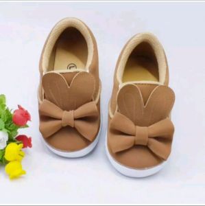 sepatu anak slip on lucu anak perempuan model pita kelinci size 22-25