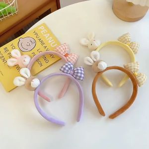 Cute Childrens Hair Band Plush Rabbit Hair Clip Headwear Girl Baby Hair Accessories