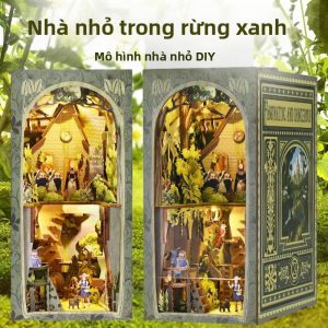 antillan | Mô Hình Xây Dựng Nhà Gỗ Nhỏ DIY Hai Mặt