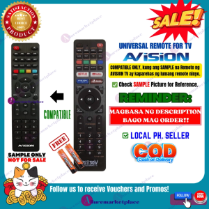 AVISION LED TV Remote Control [**Mag Basa B4 Umorder**] Ready to use Universal TV Remote for 19K785 24K785 32K785 32K787 43K785 & 49K785 AVISION TV REMOTE alluremarketplace2nd