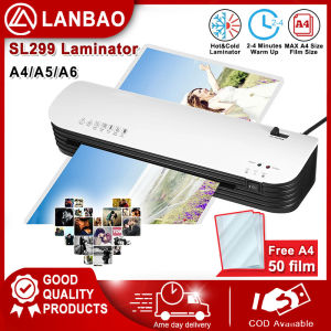 SL299 Mesin Laminate A4 A5 A6 Hot and Cold Compact Laminating Machine with 50Pcs Laminating Film