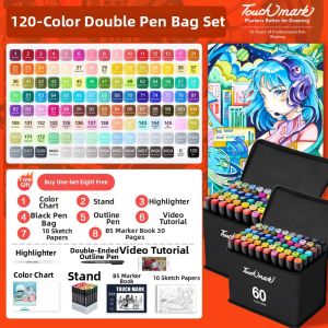 Touch mark | Waterproof Quick Drying Non-fading Art Markers 48 Colors