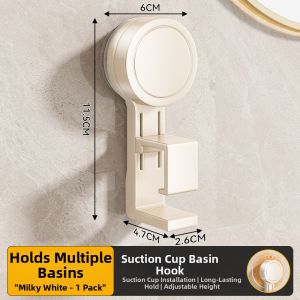 Suction Bathroom Wall Mounted Basin Holder