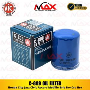 C-809 Vic Oil Filter For Honda City Jazz Civic Accord Mobilio Brio Brv Crv Hrv