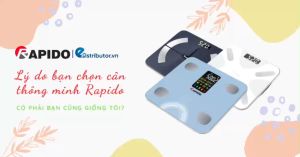 Cân Sức Khỏe Thông Minh Rapido RSB04-S (Có bluetooth) - Hàng Chính Hãng - Bảo Hành 12 Tháng