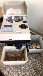 Automatic Coin Counter and Sorter Multi-functional Electronic Coin Counting Machine High Precision Coin Sorting Device for Bank/Shop/Game Room Daily Use
