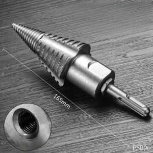 Wood Splitter Drill Bit With A Round Square Shank And A Detachable Firewood Screwdriver High-carbon Steel Firewood Drill Bit