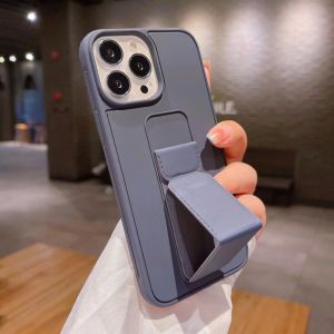 For IPhone 7 8 Plus X XR Xs Max 16 15 14 13 12 11 Pro Max 16 15 14 Plus Wireless Charge Phone Case with Stand Sit Holder Wrist Strap Soft Phone Case